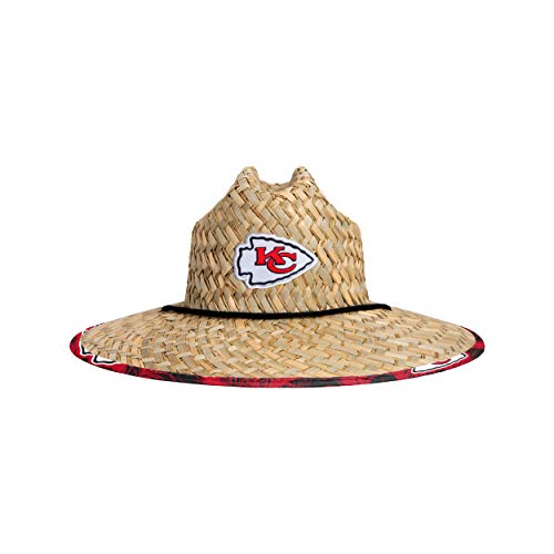 Kansas City Chiefs Straw Hat Floral Pattern