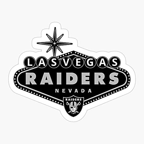 Las Vegas Raiders Sticker Sin City Vegas Sign