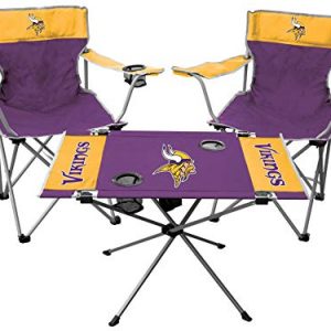 Minnesota Vikings 3-Piece Tailgate Kit with Table and Chairs