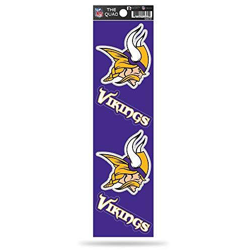 Minnesota Vikings 4-Piece Sticker Sheet