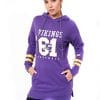 Minnesota Vikings Women's Hoodie Tunic Pullover Sweatshirt