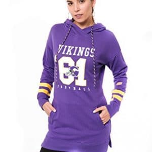 minnesota vikings women hoodie tunic pullover sweatshirt 3