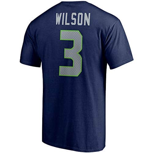 Navy Seattle Seahawks Russell Wilson Hoodie T-Shirt