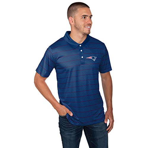 New England Patriots Golf Shirt Polo Ringed Sleeves