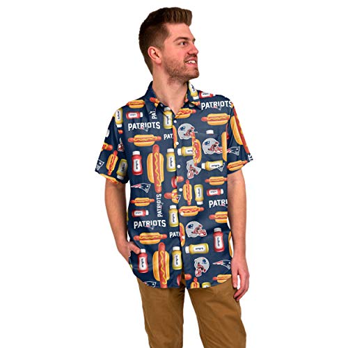 New England Patriots Party Shirt Button-Up