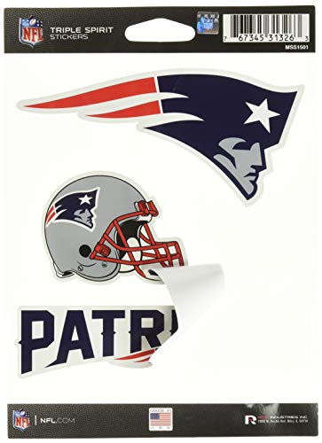 New England Patriots Sticker Set 3-Pack
