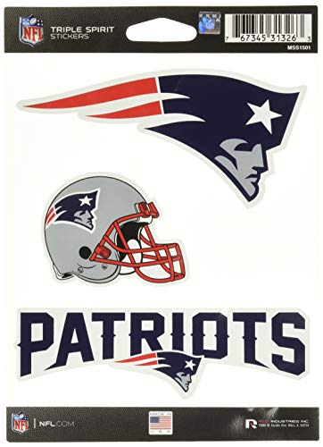 New England Patriots Sticker Set 3-Pack