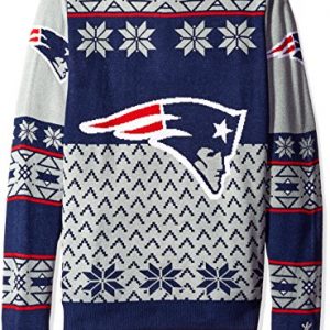 New England Patriots Ugly Sweater Big Logo