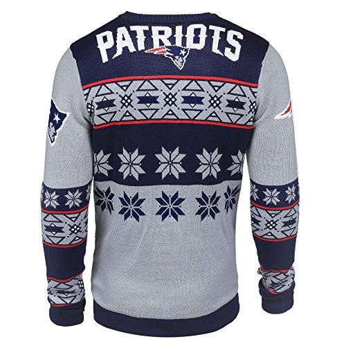 New England Patriots Ugly Sweater Big Logo