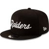 New Era Men's Black Las Vegas Raiders Throwback 9FIFTY Adjustable Snapback Hat