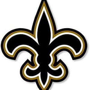 New Orleans Saints Black & Gold Fleur De Lis Sticker