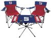 New York Giants 3-Piece Tailgate Kit with Table and Chairs