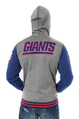 New York Giants Hoodie Full Zip Varsity Letterman