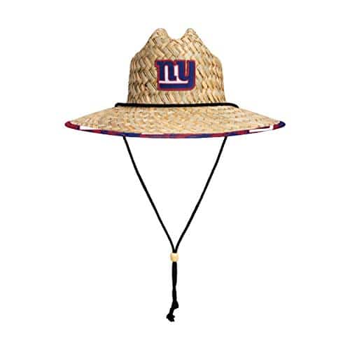 New York Giants Straw Sun Hat Floral Pattern