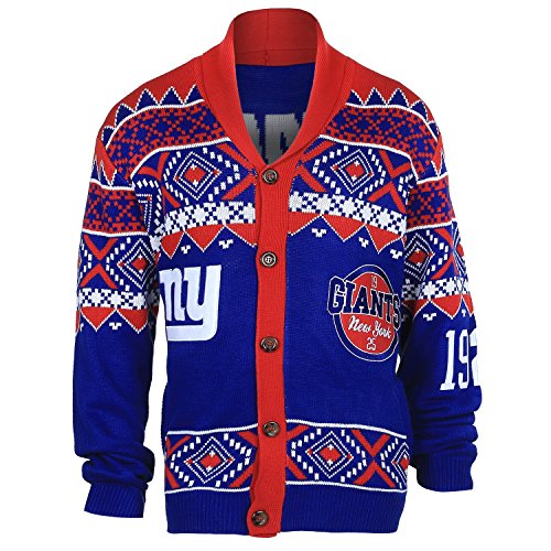 New York Giants Ugly Sweater Cardigan