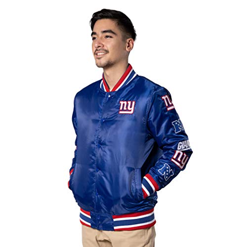 New York Giants Varsity Jacket With Logo Patch