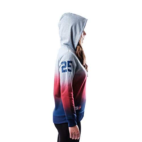 New York Giants Women's Hoodie Full-Zipper