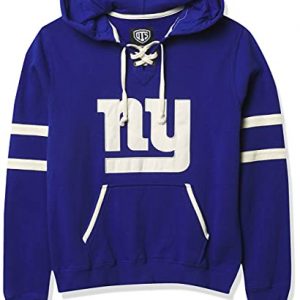 New York Giants Women's Lace Up Hoodie Pullover
