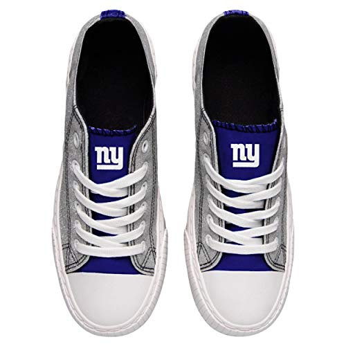 New York Giants Women's Low Top Canvas Sneakers