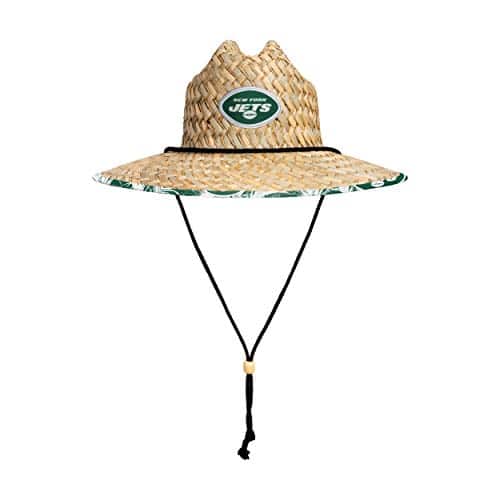 New York Jets Straw Sun Hat Floral Pattern