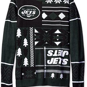 New York Jets Ugly Sweater Patches Pattern