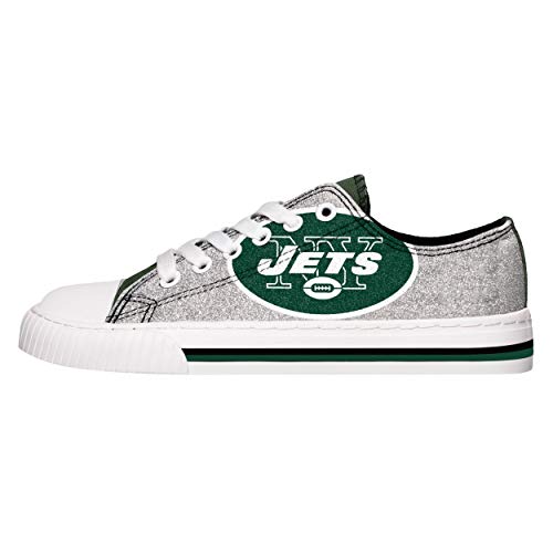 New York Jets Women's Low Top Canvas Sneakers