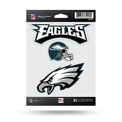 Philadelphia Eagles Die Cut Sticker Sheet 3-Piece
