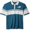 Philadelphia Eagles Golf Shirt Polo Striped