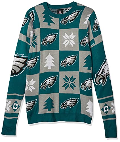 Philadelphia Eagles Ugly Sweater Patches Pattern | Sports Hard Hats