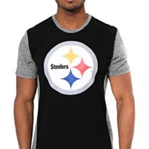 Pittsburgh Steelers Raglan Block Short Sleeve T-Shirt