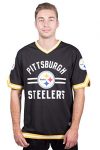 Pittsburgh Steelers V-Neck Mesh Stripe Jersey
