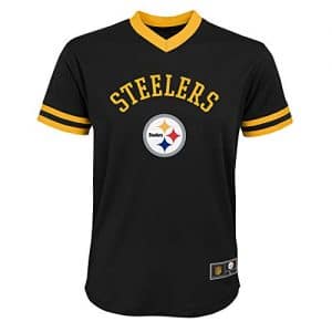 Pittsburgh Steelers Youth Size (8-20) V-Neck Mesh Jersey