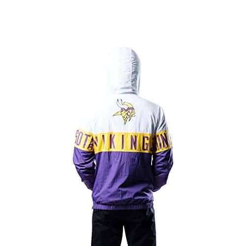 Quarter Zip Minnesota Vikings Windbreaker Jacket Hoodie
