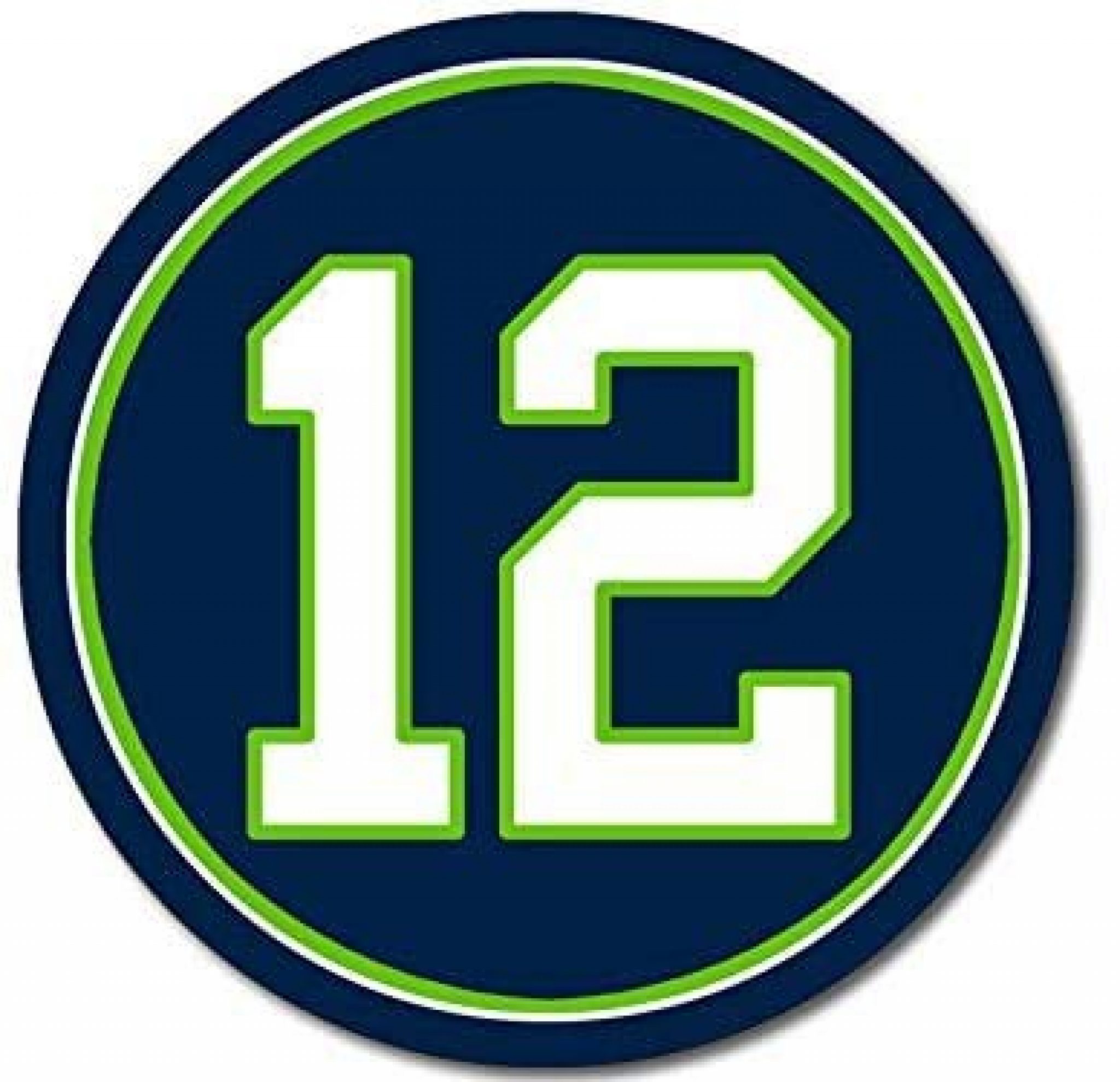 Seattle Seahawks #12 Twelfth Man Sticker | Sports Hard Hats