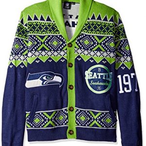 Seattle Seahawks Cardigan Ugly Sweater