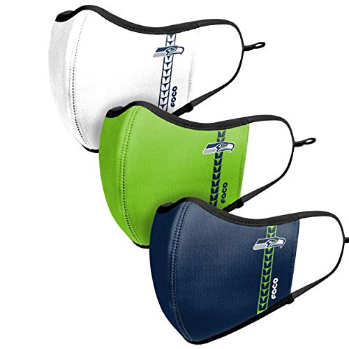 Seattle Seahawks Face Mask 3-Pack