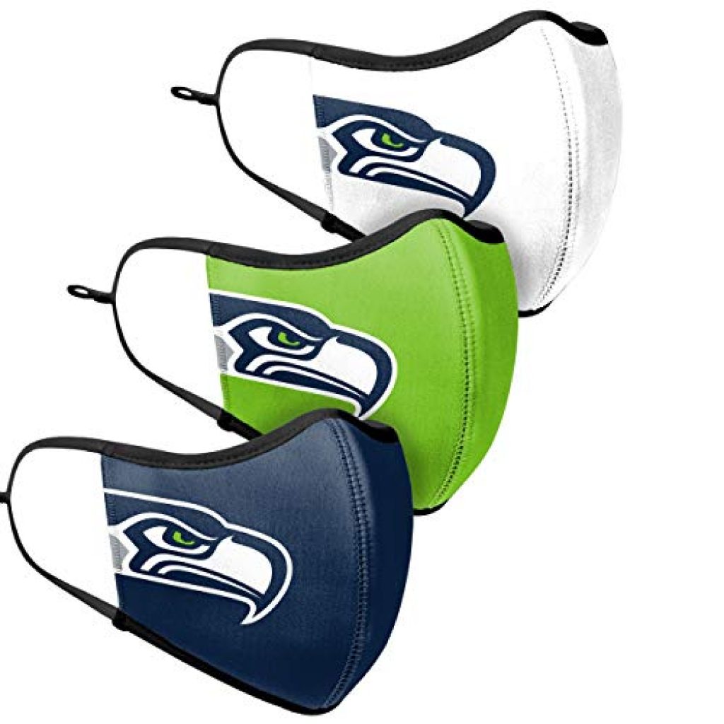 Seattle Seahawks Face Mask 3-Pack | Sports Hard Hats