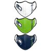 Seattle Seahawks Face Mask 3-Pack