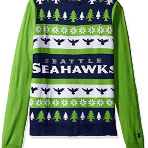 Seattle Seahawks Wordmark Ugly Sweater