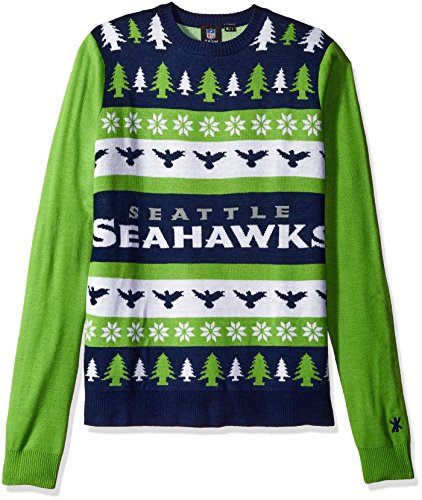 Seattle Seahawks Wordmark Ugly Sweater