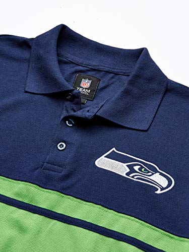 Striped Seattle Seahawks Golf Shirt