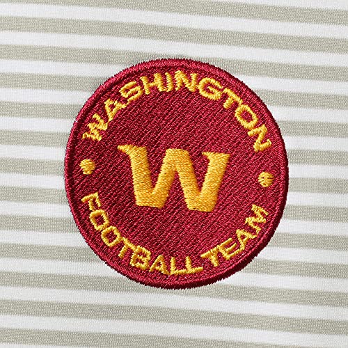 Striped Washington Football Team Golf Shirt Polo