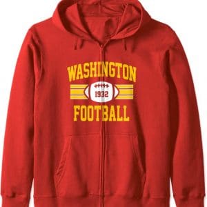 Washington Football Athletic Vintage Sports Zip Hoodie