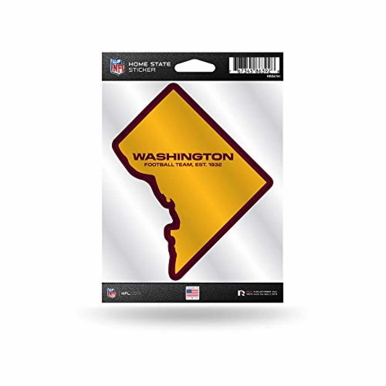 Washington Football Team Home State Decal Sports Hard Hats