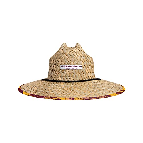 Washington Football Team Straw Sun Hat Floral Pattern