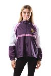 Women's Quarter Zip Minnesota Vikings Windbreaker Jacket Hoodie