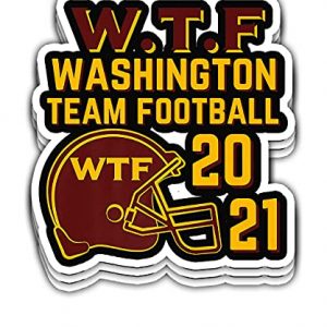 WTF Washington Team Football Sticker Set 3pcs.