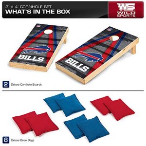 Buffalo Bills 2′ x 4′ Deluxe Cornhole Set with 8 Bean Bags