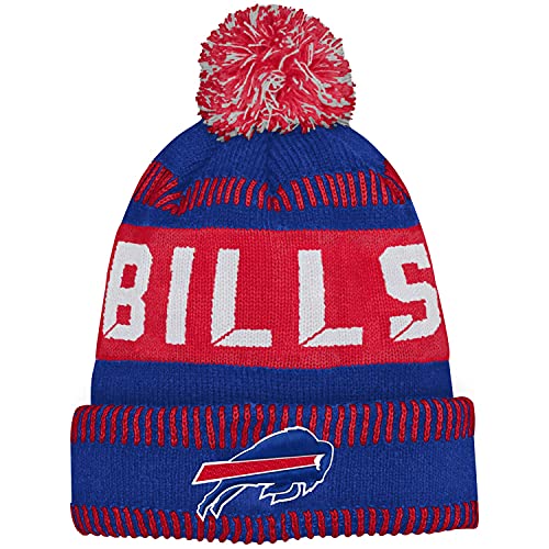 Buffalo Bills Cuffed Knit Beanie with Pom