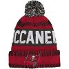 Outerstuff Youth Red/Pewter Tampa Bay Buccaneers Sport Tech Cuffed Knit Hat with Pom